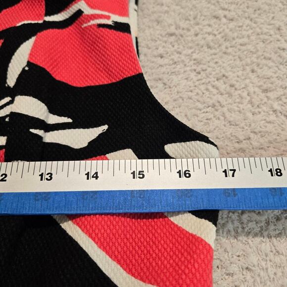 Hugo Boss Diganira Abstract Print Sleeveless Sheath Dress Sz 6 Officecore - Picture 5 of 13